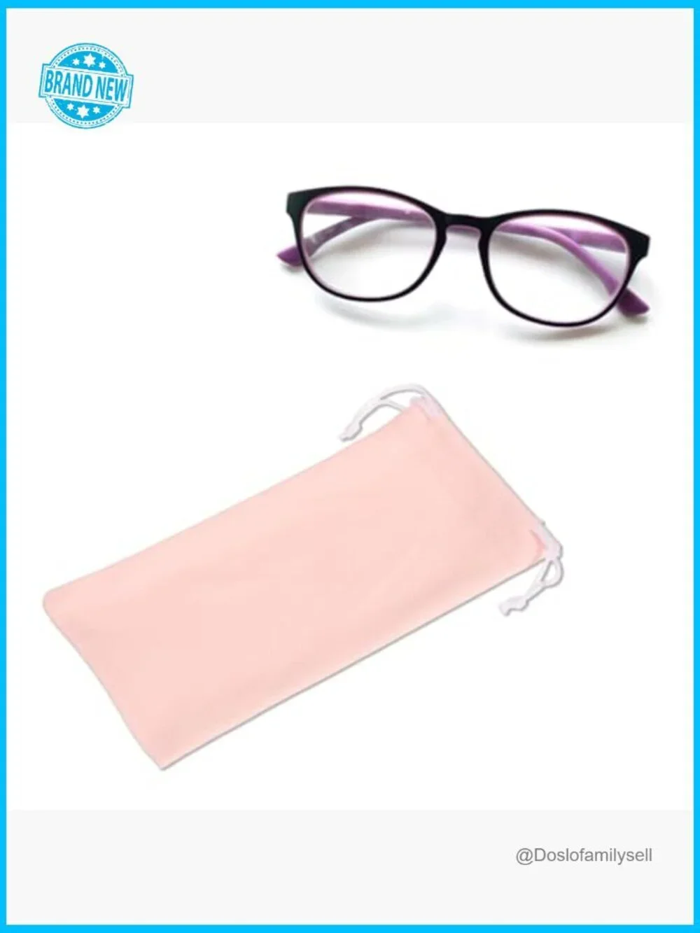 Microfiber Drawstring Eyeglass Pouch Set Portable Storage for Sunglasses Jewelry